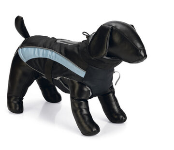Beeztees Beeztees Saby Hondenjas Zwart/Blauw 28cm