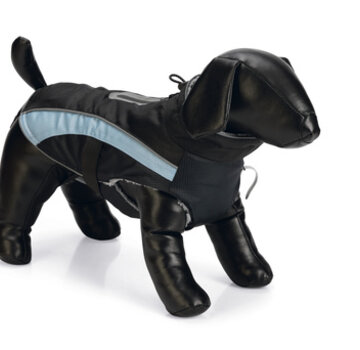 Beeztees Beeztees Saby Hondenjas Zwart/Blauw 44cm