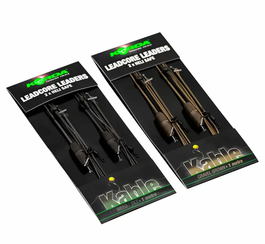 Korda Leadcore leader Heli Safe Weed 1m, 2 per pack
