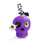 Beeztees Beeztees Halloween Schedel Pluche/Katoen Paars