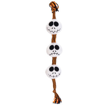 Beeztees Beeztees Halloween Spookjesballen Touw Bruin/Wit 56x10x5,5cm