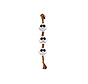 Beeztees Halloween Spookjesballen Touw Bruin/Wit 56x10x5,5cm