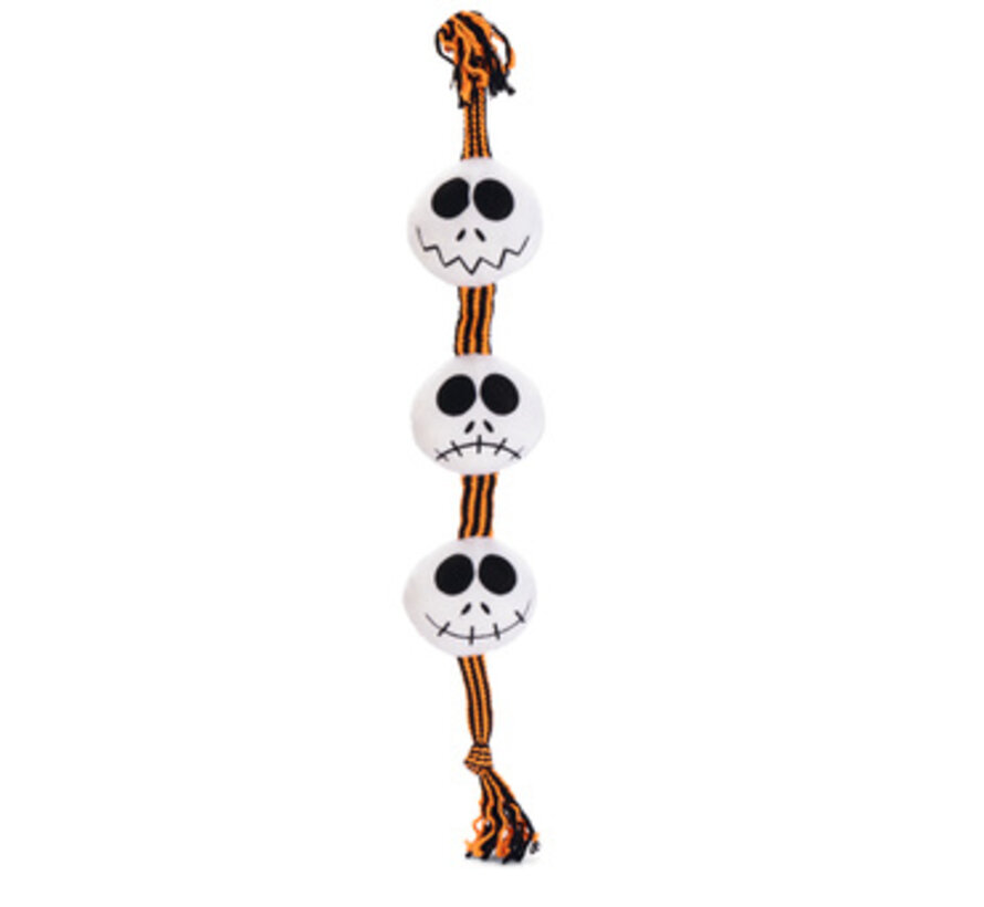 Beeztees Halloween Spookjesballen Touw Bruin/Wit 56x10x5,5cm