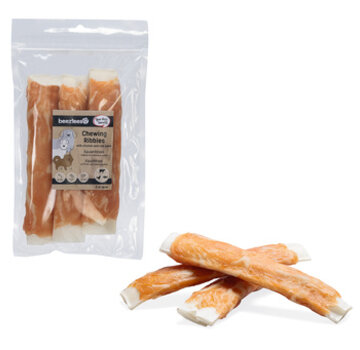 Beeztees Beeztees Kauwribs met Kip en Kabeljauw 3st