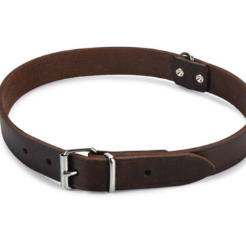 Beeztees Beeztees Halsband Hond Leer Bruin 55-65 cm x 25mm