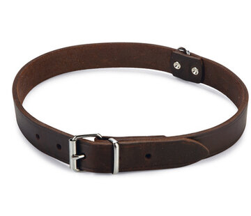 Beeztees Beeztees Halsband Hond Leer Bruin 47-57 cm x 25mm