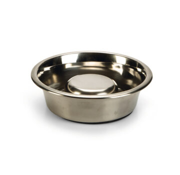 Beeztees Beeztees anti schrokbak Hondenvoerbak RVS 16cm