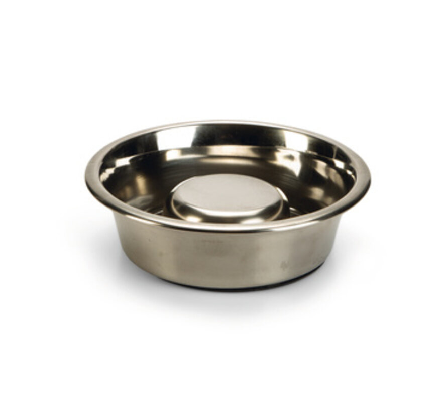 Beeztees anti schrokbak Hondenvoerbak RVS 16cm