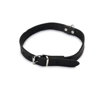 Beeztees Beeztees Halsband Hond Leer Zwart 35,5-41,5 cm x 18mm