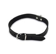 Beeztees Beeztees Halsband Hond Leer Zwart 32-37 cm x 16mm