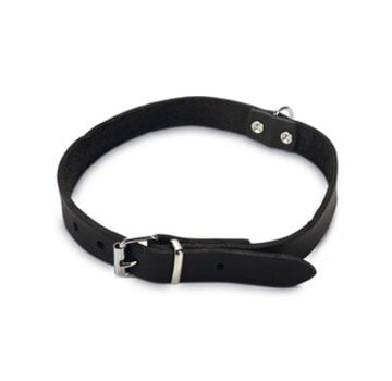 Beeztees Beeztees Halsband Hond Leer Zwart 27-33 cm x 12mm
