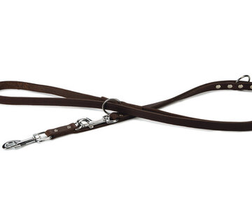 Beeztees Beeztees Hondenriem Leer Bruin 240x18cm