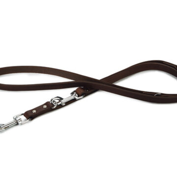 Beeztees Beeztees Hondenriem Leer Bruin 200x18cm