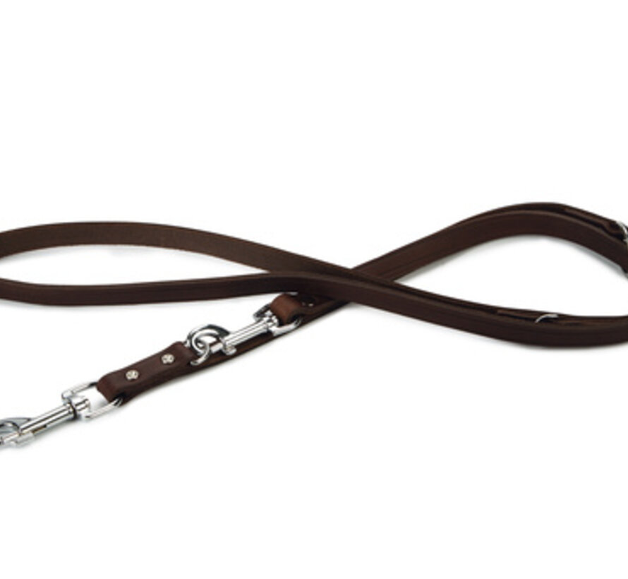Beeztees Hondenriem Leer Bruin 200x18cm