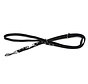 Beeztees Hondenriem Leer Zwart 240x18cm