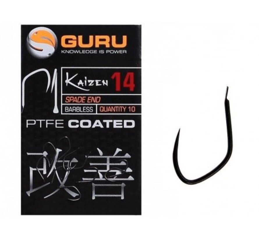 Guru Kaizen Hook Size 14 (Barbless/Spade End)