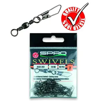 SPRO Spro Barrel Swivel + Safety Snap 10 10kg