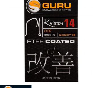 Guru Guru Kaizen Eyed Hook Size 14 (Barbless/Eyed)