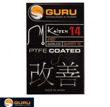 Guru Guru Kaizen Eyed Hook Size 14 (Barbless/Eyed)