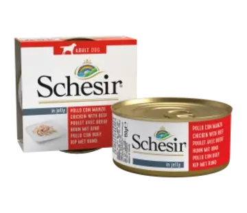 Schesir Schesir Hond Gelei Kip&Rund 150gr
