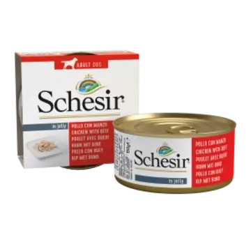 Schesir Schesir Hond Gelei Kip&Rund 150gr