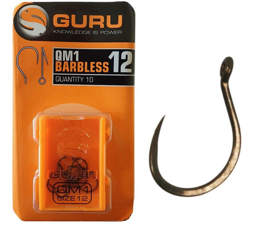 Guru QM1 Hook size 14 (Barbless/Eyed)