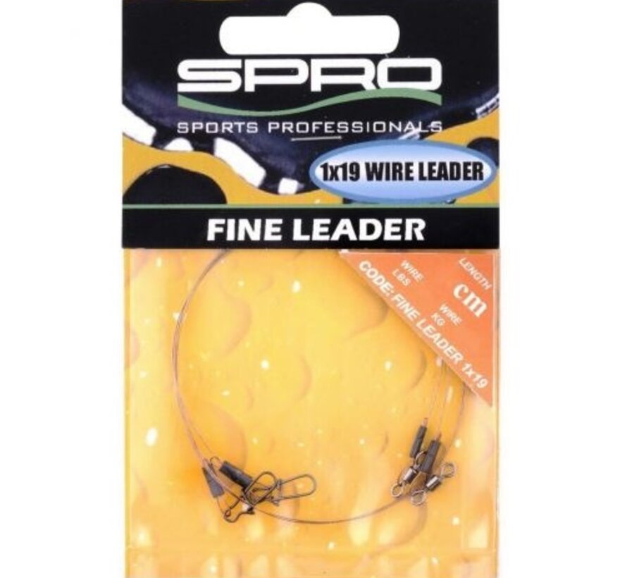 Spro Fine Leader 1x19w 18lb 30cm