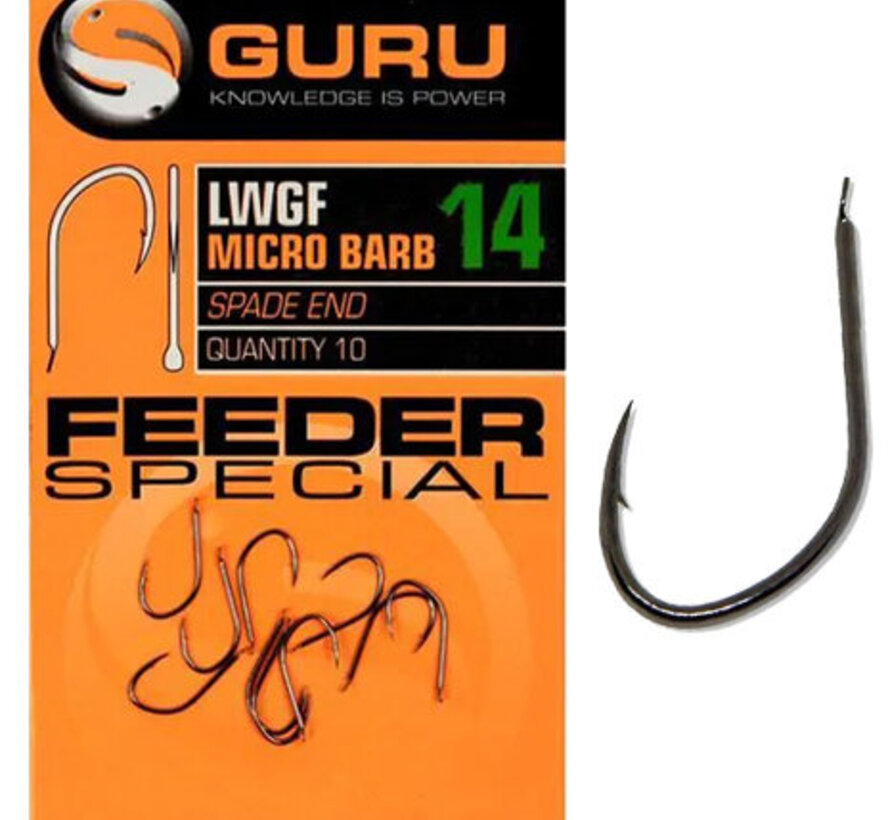 Guru Feeder Special Hook Size 14 (Barbed/Spade End)
