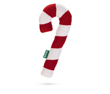 Beeztees Beeztees Kerst Zuurstok Pluche Rood/Wit 33x14,5cm