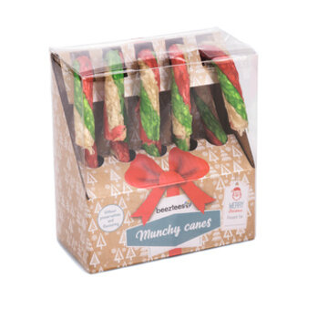 Beeztees Beeztees Kerst Candy Cane Munchy Hondensnack 5st