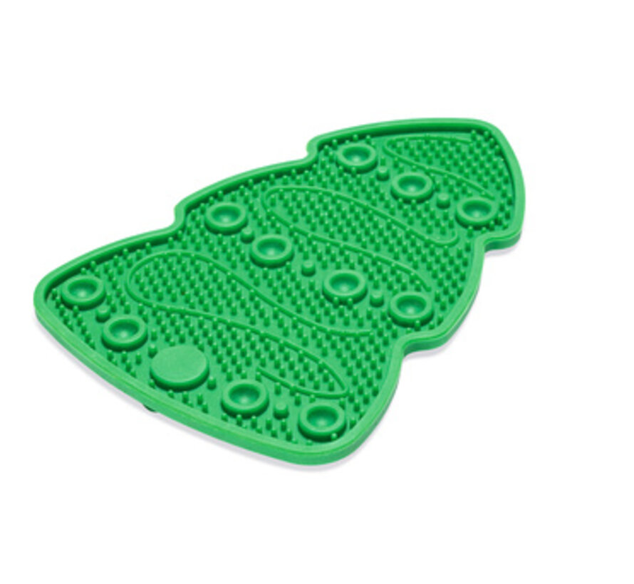 Beeztees Kerstboom Likmat Silicone 23x16x1cm