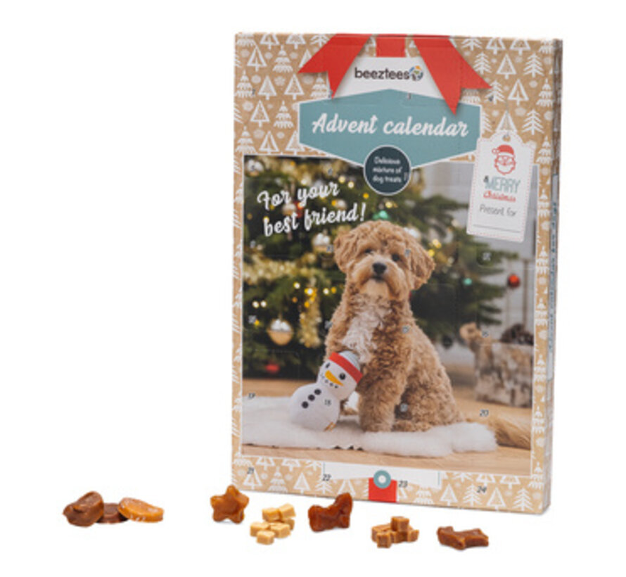 Cadeautip! Beeztees Kerst Adventskalender Paw 24st