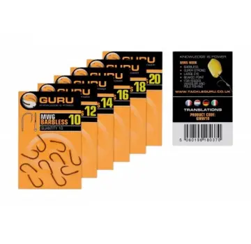 Guru Guru MWG Hook size 12 (Barbless/Eyed)