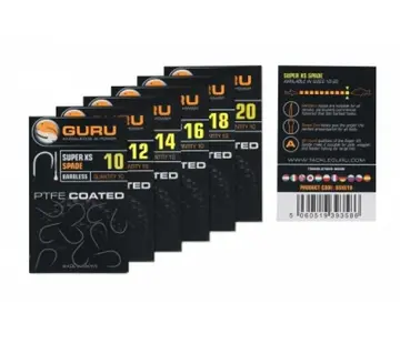 Guru Guru Super XS Hook Size 12 (Barbless/Spade End)