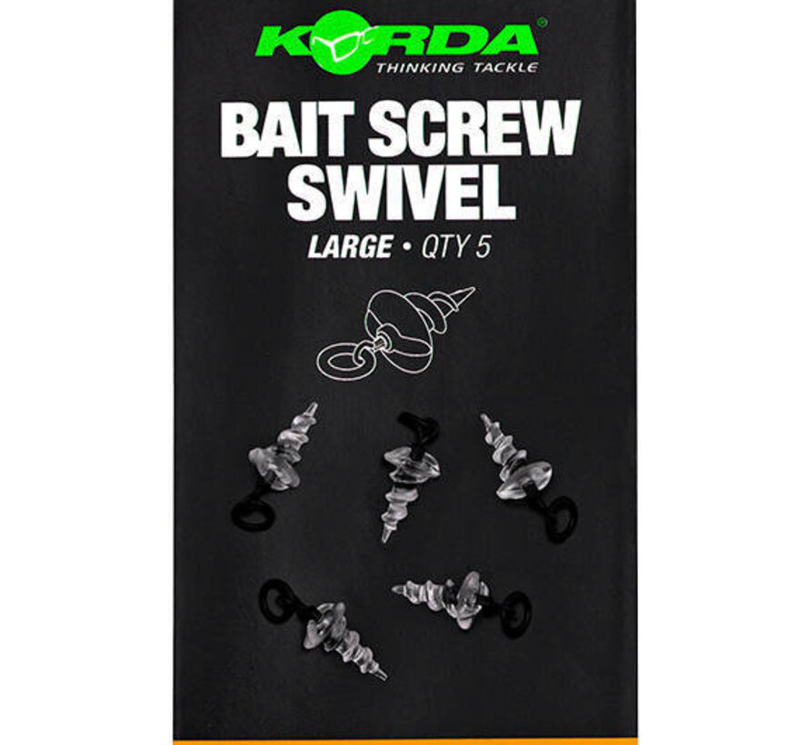 Korda Micro Ring Swivel Bait Screw Large (5pcs)