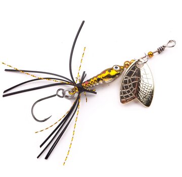 SPRO Larva Mayfly Micro Spinner Brown Trout Single Hook