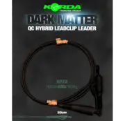 Korda Korda Dark Matter Leader 50 cm QC Hybrid Clip Weed