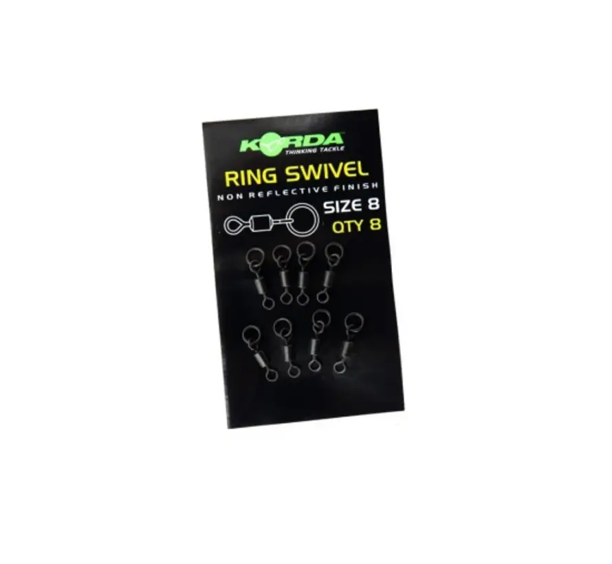 Korda Ring Swivels Size 8 - 8 pcs