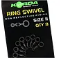 Korda Ring Swivels Size 11 - 8 pcs