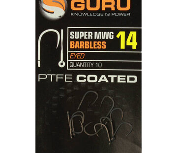 Guru Guru Super MWG Hook Size 14 (Barbless/Eyed)