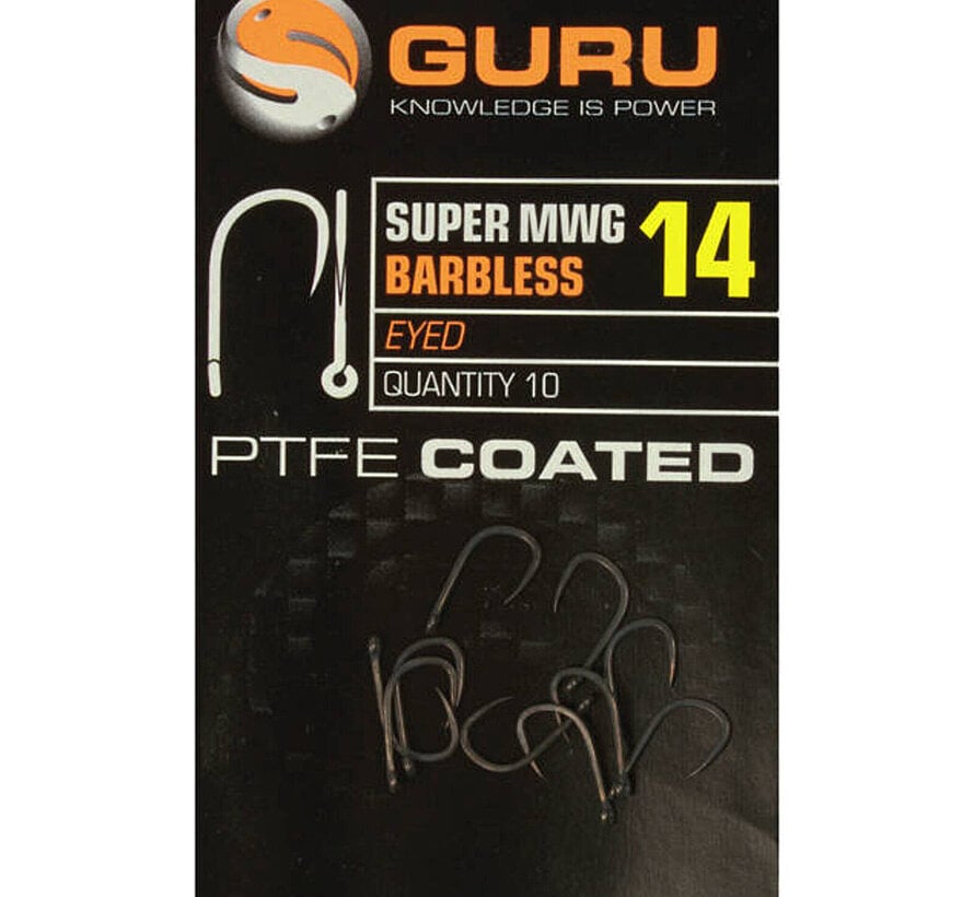 Guru Super MWG Hook Size 14 (Barbless/Eyed)