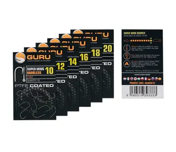 Guru Guru Super MWG Hook Size 10 (Barbless/Eyed)