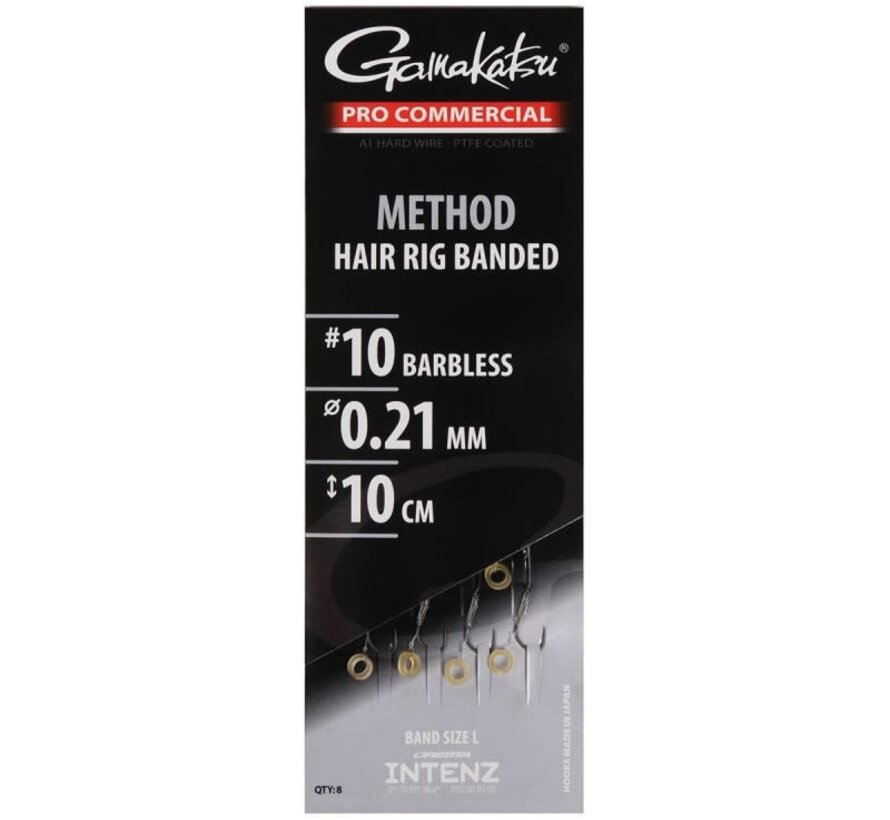 Gamakatsu Hair Rig Banded 10-0.21mm 10cm