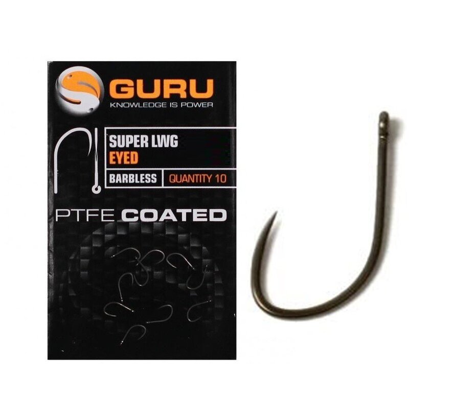 Guru Super LWG Hook Size 12 (Barbless/Eyed)