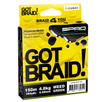 SPRO Spro Got Braid! Green 0,20mm 150m