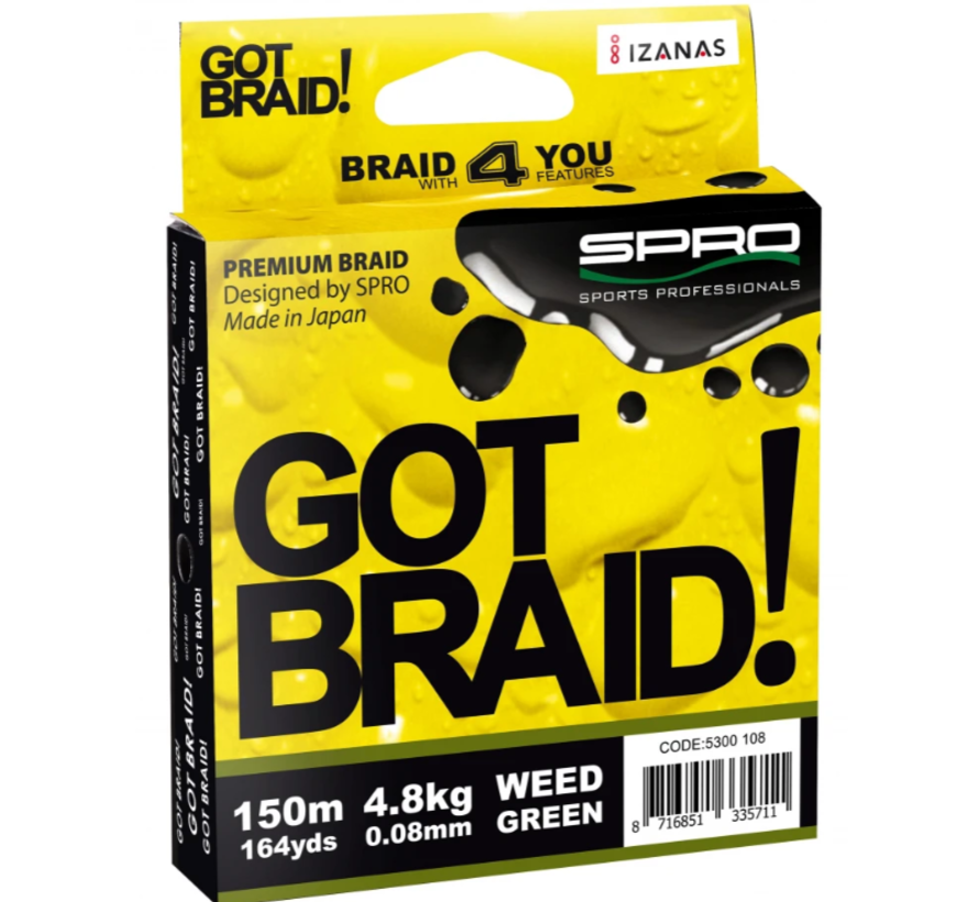 Spro Got Braid! Green 0,20mm 150m