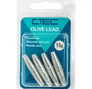 CTEC CTEC Olive Long Sinker 4G 5 Stuks