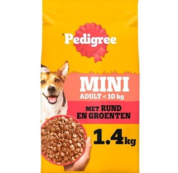 Pedigree Pedigree Droog Adult Mini Rund Hondenvoer 1,4kg