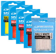 Cresta Cresta Kunstaas Spaghetti Balls / 3, 4 & 5mm White