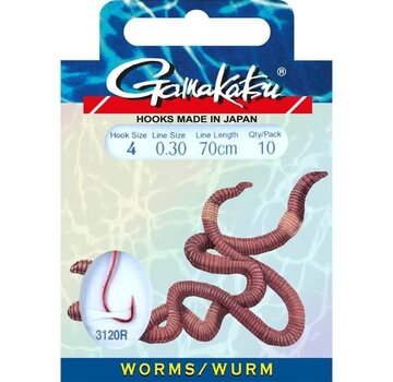 Gamakatsu Worm 5260R #4-0.30MM 75CM